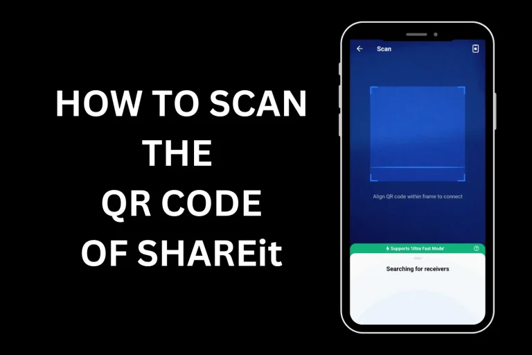 how to scan qr code of shareit