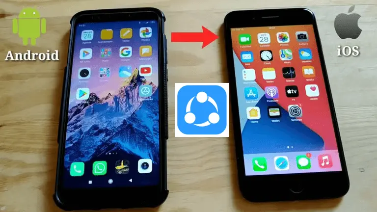 how to transfer files from shareit to iphone